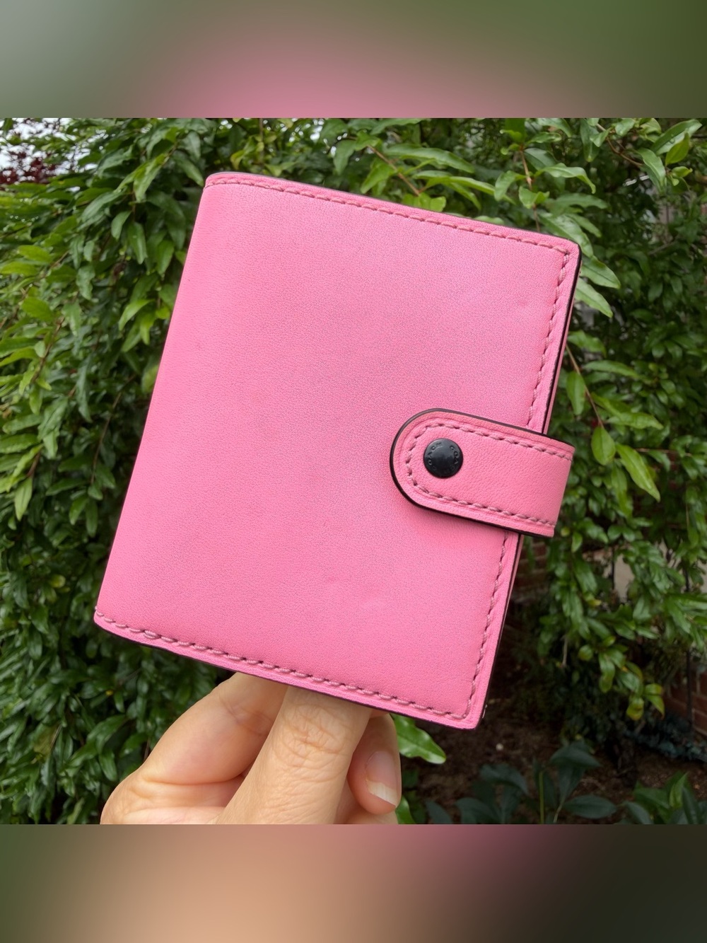 Coach Small Trifold Wallet With Floral Print Interior 86909